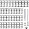 200 Stück Druckknopf Metall,Button Edelstahl Presse,15mm Canvas Snap Button Druckknopf Edelstahl,Metall Druckknopf Set mit 3 Einstellungswerkzeuge,Snap Fastener Kit,für Bootstasche,Leder,DIY Craft