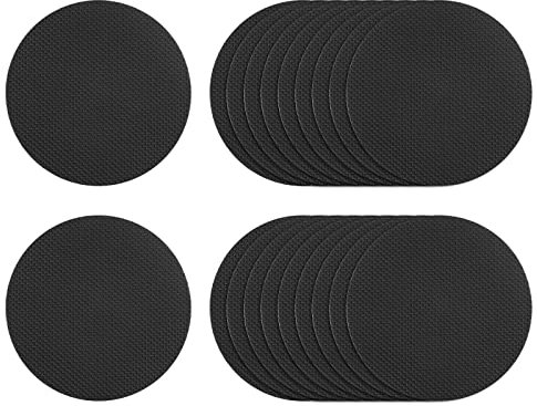 sourcing map 20uds Antideslizante Bañera Pegatinas Baño Ducha Piso 3.15 Antideslizante Pegatina Cinta Redondo Estilo Calcomanías para Baño Cocina Bañera Escalones Escaleras, Negro