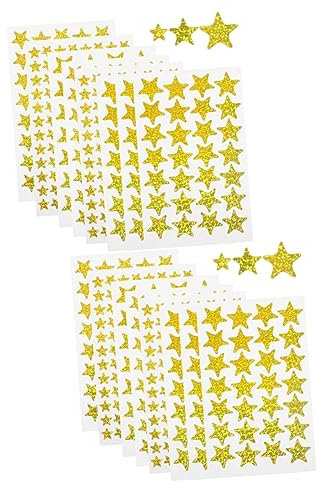 60 Blatt Pentagramm Aufkleber Aufkleber Label Aufkleber Briefpapier Aufkleber Stern Belohnung Aufkleber Laptop Aufkleber Tischkarten Aufkleber Drucke Aufkleber Dekors Belohnungsaufkleber