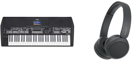 Yamaha PSR-SX600 Digital Keyboard - a Powerful Digital Workstation Keyboard & Sony WH-CH520 | Cuffie Wireless, Connessione Multipoint, con Microfono