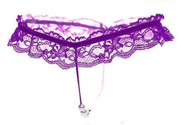 Bommi Fairy Women‘s Sexy Lace Pearl T-Pants Cute Thong gag Gift One Size Underwear G-Strings
