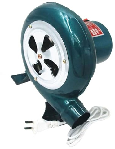 Soplador De Aire Eléctrico Centrífugo - Turbina Soplador De Castillos Hinchables, Parrilla del Encendedor del Carbón De La Fan, Excitador De Llama De Arranque(80W)