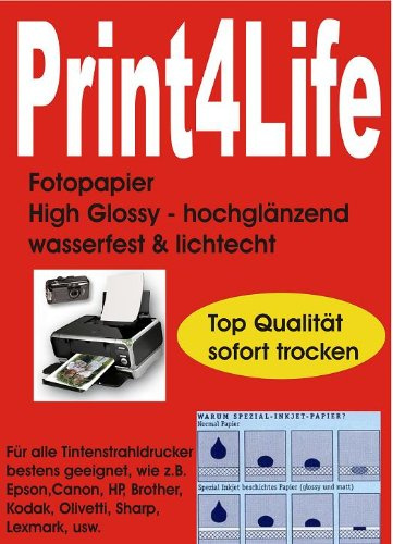 P4L - 400 Blatt Fotopapier 10x15cm 180g/m² Photopapier