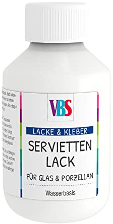 VBS Serviettenlack Glas und Porzellan, 100ml