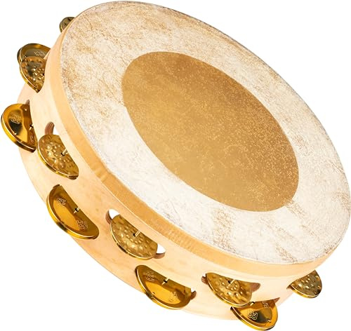 Meinl Percussion Headed Artisan Edition Tambourine, Natur (AE-MTAH2B)