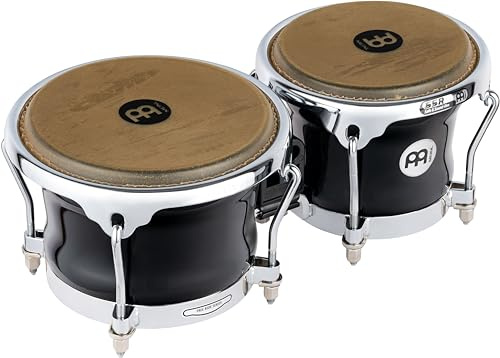 Meinl Percussion Fibercraft Series Bongos, Schwarz (FFB400BK)