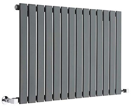 MILANO Anthracite Horizontal Single Flat Panel Radiator 635 x 980mm