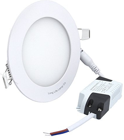 6W LED Round Recessed Ceiling Flat Panel Down Light Slim Lamp Warm White 3000k