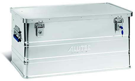 ALUTEC MÜNCHEN Aluminiumbox Classic 93 (Inhalt 93 ltr., Innenmaße (LxBxH) 750 X 350 X 355 mm/Außenmaße (LxBxH) 775 X 385 X 375 mm, Aufbewahrungsbox, Alubox) 11093