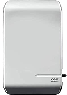 One For All SV 9450 antenne TV Intérieur, Extérieur - Antennes TV (Intérieur, Extérieur, Blanc, Double-polarisation, Dab,Dab+,UHF,VHF, 25000 m, F, IEC)