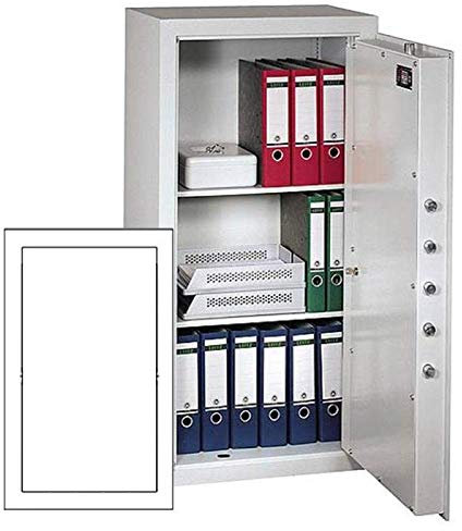 Müller Safe MN 8 Möbeltresor, Mechanisches Kombinationsschloss ZKS anstatt des Doppelbartschlosses, Grad 0 nach EN 1143-1, H83.6xB49.6xT36 cm, 118 kg