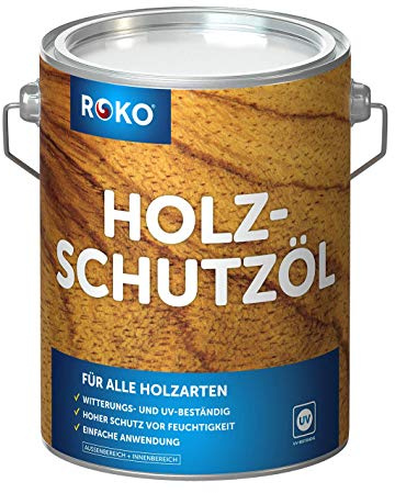 ROKO Pflegeöl für Holz - 3 Liter - Farblos für Innen und Außen - Premium Holzöl für alle Holzarten