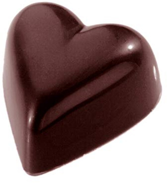 CW1417 Chocolate World Professional Polycarbonate Heart Mould - Designer Belgium Chocolatier