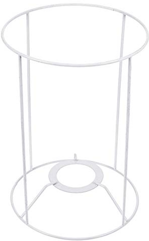 EXCEART Homemade Lampshade Frame Metal Lamp Guard Industrial Cage Replacement Shade Ring Hanging Light Fixtures Vintage Metal Bulb Guard Cone Light Wire E27 Iron Conical