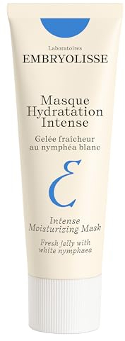 Embryolisse - Intense Moisturising Mask, Hydrating Face Mask | Enriched with White Nymphaea and Hyaluronic Acid, Moisturising & Plumping Gel-Mask, Vegan Formula for All Skin Type - 50ml