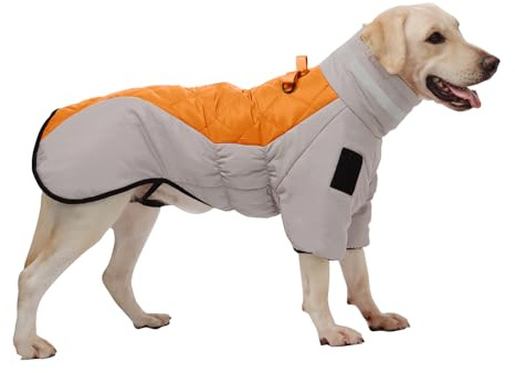 PETCUTE Wasserdicht Hundemantel,Winter Hundejacke für Kleine Hunde,Winddichte Wintermantel Hund mit Reflektierender Streifen und Kabelbaumbohrung,Hunde Wintermantel Kaltes Wetter