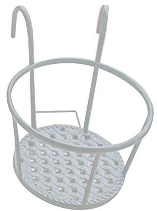 Metall-Pflanzkorb zum Aufhängen an der Wand, Pflanzenständer, Blumentopfständer, Stützständer, über der Schiene hängen Blumentopfregal, Balkongeländer Blumentopfhalter, Fleischpflanze Blumenregal, Tro