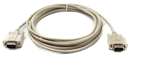 System-S D Sub Kabel 3 m 9 Pin Stecker zu Stecker RS232 DB9 Adapter, Grau