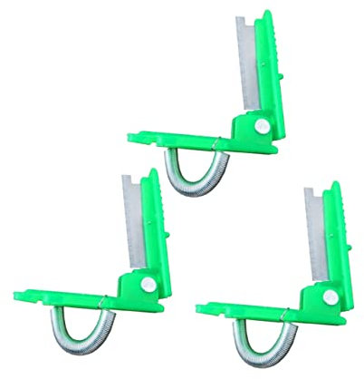 INOOMP 3 Stück Obstpflückscheren mit Ergonomischem Griff aus Kunststoff und Legierung Müheloses Entfernen von Knospen und Früchten für Garteneinsatz Zufällige Farbe