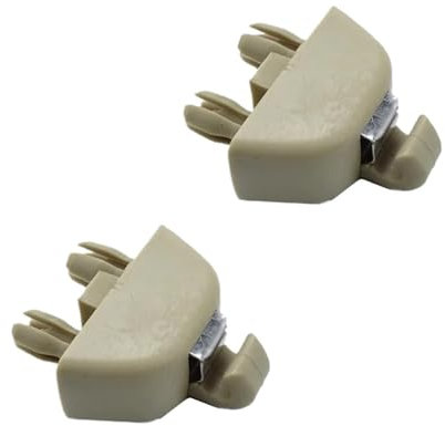 SHENGG Neue Sonnenblenden-Halteclip-Hakenhalterung for 4F0857561-Zubehör (Color : Beige-2 PCS)