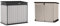 Keter Store It Out Premier XL Outdoor Garden Storage Shed, Grey and Black, 141 x 82 x 123.5 cm & 250001 Store It Out Pro Outdoor Storage Shed, 145.5 x 82 x 123cm Beige/Brown