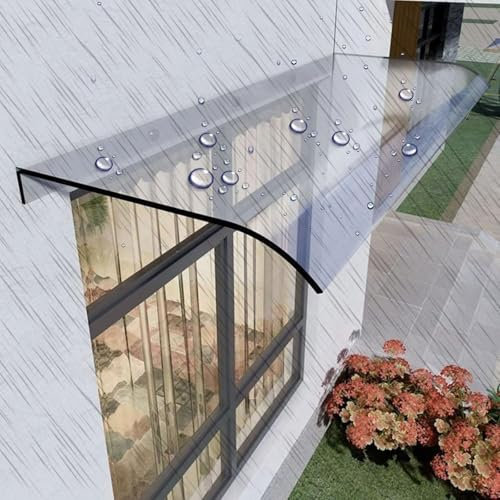 Transparente Polycarbonat-Türmarkise, Regenschutz, dicke Abdeckung für Eingang, Außenfenster, Markisen, keine Halterung, schützt vor Regen und Schnee, 50 x 160 cm