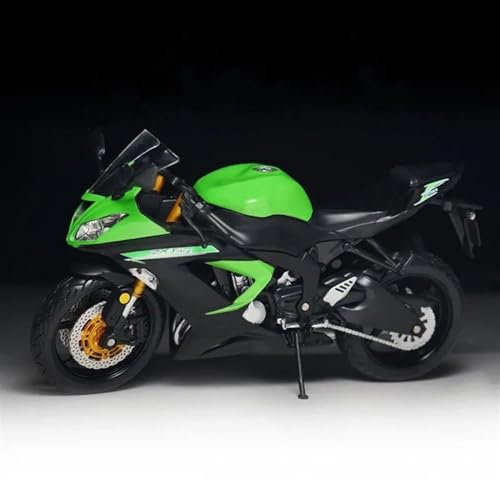 MPODYTSF Maßstabgetreues Modell Motorrad Metall Modell Sammlung Simulation Druckguss Geschenke 1:12 Für Kawasaki ZX6 R(No Box)