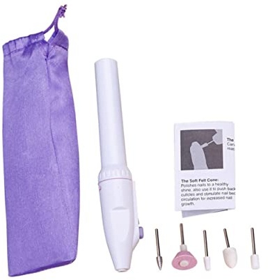 FRCOLOR Polisseuse à Ongles Électrique Portable Coupe-ongles Fournitures De Manucure Outil De Polissage Des Ongles