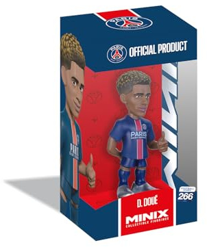MINIX – Fotboll stjärnor #266 – PSG – Doué – samlarfigur 12 cm
