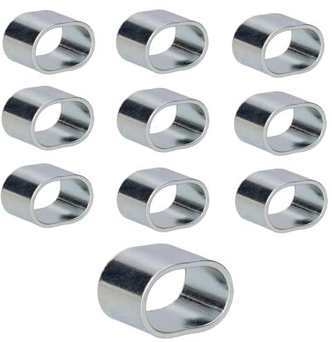 10x Würgeklemme 8mm 10mm Presshülsen Seilklemme Expanderseil Planenseil PKW Anhänger Auto (6mm)