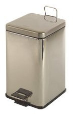 Mediclinics - Cubo Pedal Cuadrado 14,5 Inox (PP1214C)