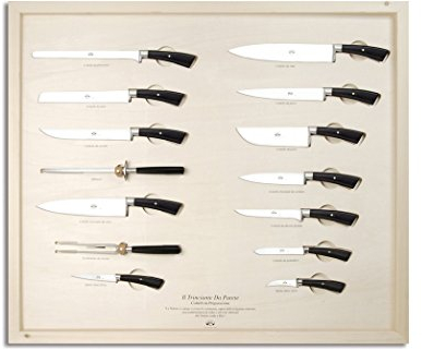 Coltellerie Berti - Il Trinciante da Parete - Completo - Set coltelli cucina forgiati