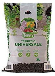 CIFO Linea Torfy, Terriccio Universale 3 lt, concimazione Bilanciata, con Perlite, torbe di Alta qualità.