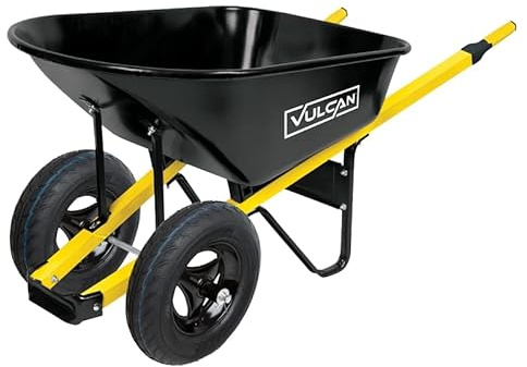 Vulcan Wheelbarrow 6 Cu-Ft Steel 2 Wheels
