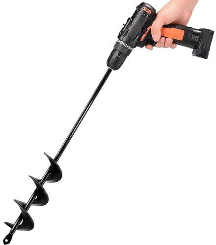 TCBWFY Auger Bit - 1.6x16.5inch, 1 Count, Planting Auger Drill Bit, Auger, Drill Bit for 3/8 Hex Drill