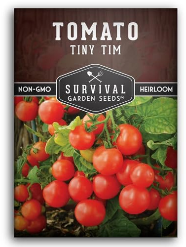 Tiny Tim Tomato Seeds - Survival Garden Seeds (1 Pack)