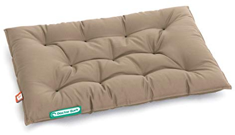 Doctor Bark Hundekissen Urban - orthopädisches Hundebett - waschbar bis 95°C - robuste Indoor - Outdoor Hundematratze - Made in Germany (M - 70x50 cm, Goldbraun)