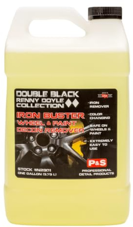 P & S PROFESSIONAL DETAIL PRODUCTS Iron Buster Wheel & Paint Decon Remover - pH Balanced, Safe on Alloy, Chrome, Steel & Aluminum Wheels - 1 Gallon