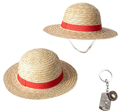 Chapeau de paille une pièce - Chapeau de soleil et pendentif clé, original, S/L