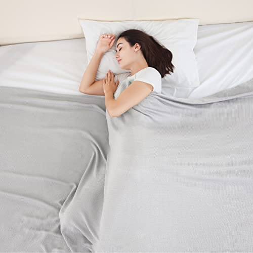 VHOME Couverture Rafraîchissante 100% Fibre Bambou Légère Respirante pour Lit Canapé