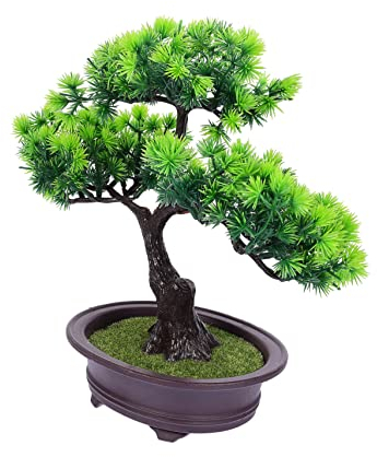 Garneck Künstliche Kieferntopf-Ornament Simulation Topf-Bonsai Künstliche Pflanzendekoration Für Zuhause Büro Und Tischdekoration