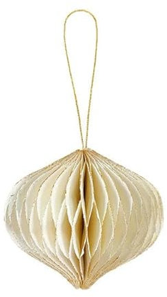 Weihnachten Wabenkugel Ornamente Weihnachtsbaum DIY hängende Anhänger Anhänger Hochzeitsdekorationen Mini Weihnachtsbaumkugel-weiß