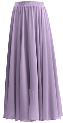 Petticoat Schwarz Petticoat Rot Sommer Damen Einfarbig Chiffon Rock Damen Hohe Taille Langer Rock Lila Rock Rapunzel Manufacture Rock