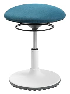 TOPSTAR Living Chair Move Kids höhenverstellbarer Kinderhocker mit drehbarem Sitz, Sitzhöhe von 39-47 cm, Petrol