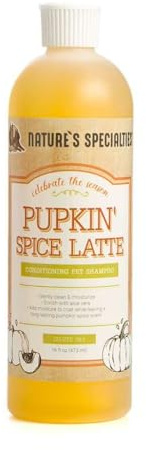 Nature's Specialties Pupkin' Spice Latte Hundeshampoo - Pflegendes Shampoo für Hunde - Reinigt Sanft & Befeuchtet das Fell - Revitalisiert & Regeneriert das Fell - Kürbisgewürzduft, 473ml
