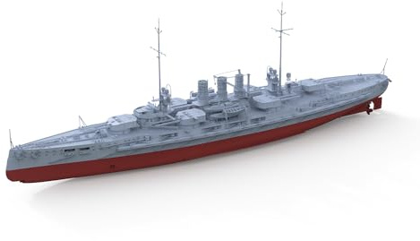 MRY-SFW SSC1200590S 1/1200 Militär Modellbausatz Deutsche Marine Helgoland Schlachtschiff Vollrumpf