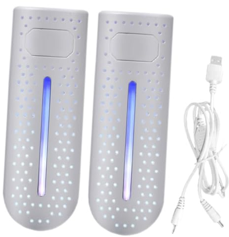 SOIMISS Sèche-chaussures Électrique USB Lumière Uv, Appareil Déodorant et Séchant Compact, Blanc, Usage Domestique et Élève, Séchoir Chaussures Rapide et Sûr