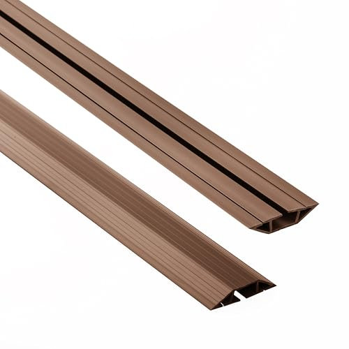 Quest Passe-câbles, Pont de câbles - Largeur 80 mm - Passe-câbles au Sol, Protection Contre Les trébuchements en PVC - 3 canaux - Protection de câbles - Peut être coupé - Longueur 200 cm,