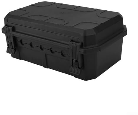 Oniissy IP54 Weatherproof Electrical Connection Box with 5 Cable Outlets,junction box,Extra Large Waterproof Electrical Box, Black(C)
