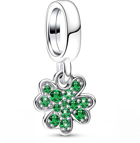 Ruaidhra Sterling Silber Charms Anhänger,Kreuz Herz Blumen Kleeblatt Schildkröte Tier Charms für Armband Halskette,Vielfältig Charm Clip Stopper Bead Charms für Damen